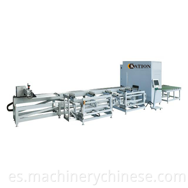 Plastic profile CNC sawing center